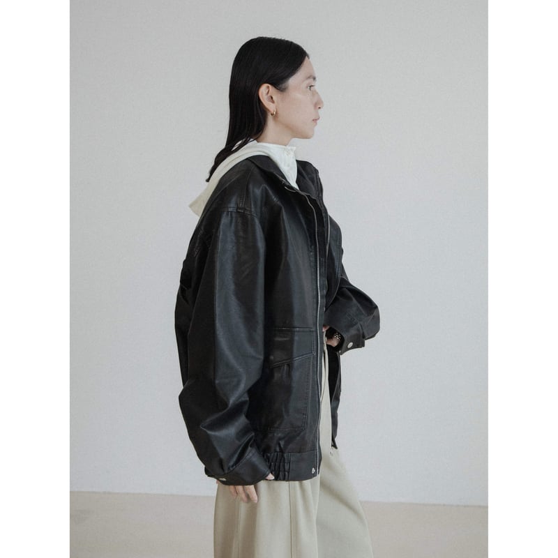 予約販売》ash fake leather jacket/2colors(unisex)_n