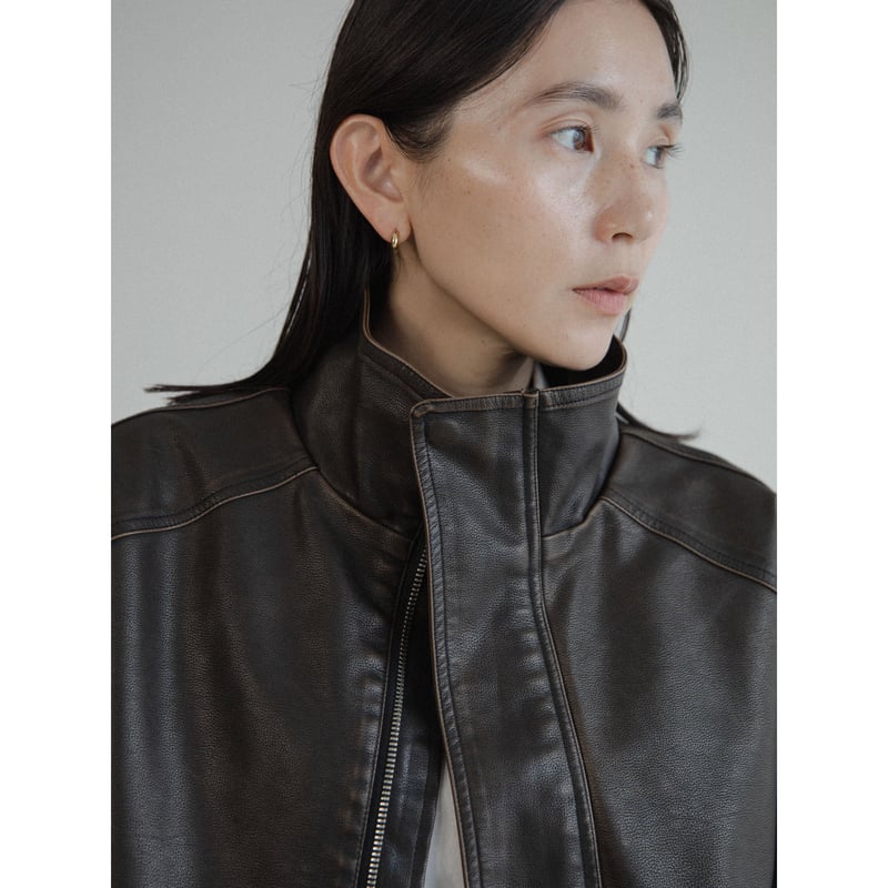 予約販売》ash fake leather jacket/2colors(unisex)_n