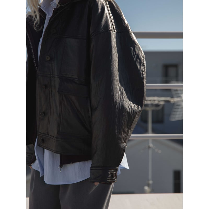 AUTHENTIC series - old like eco leather jacke