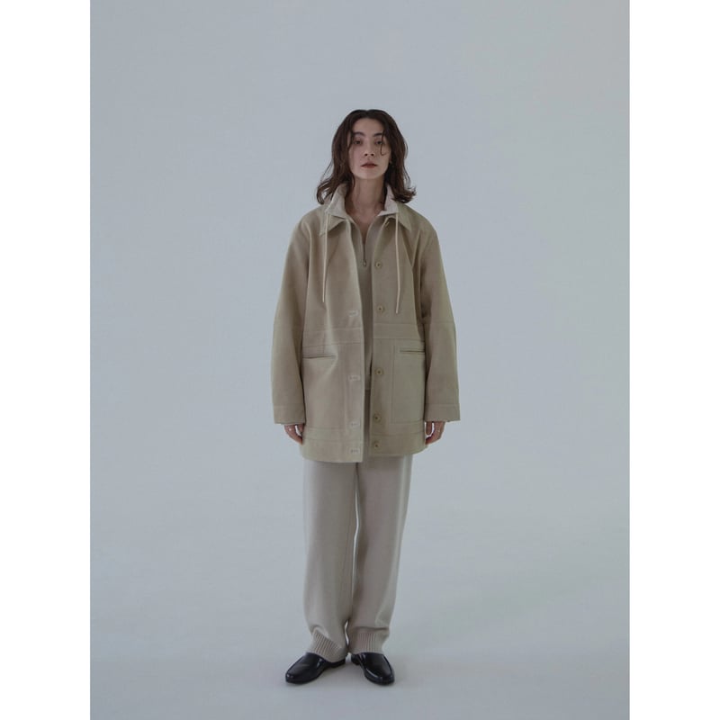 AUTHENTIC series - real suède rich jacket/écr