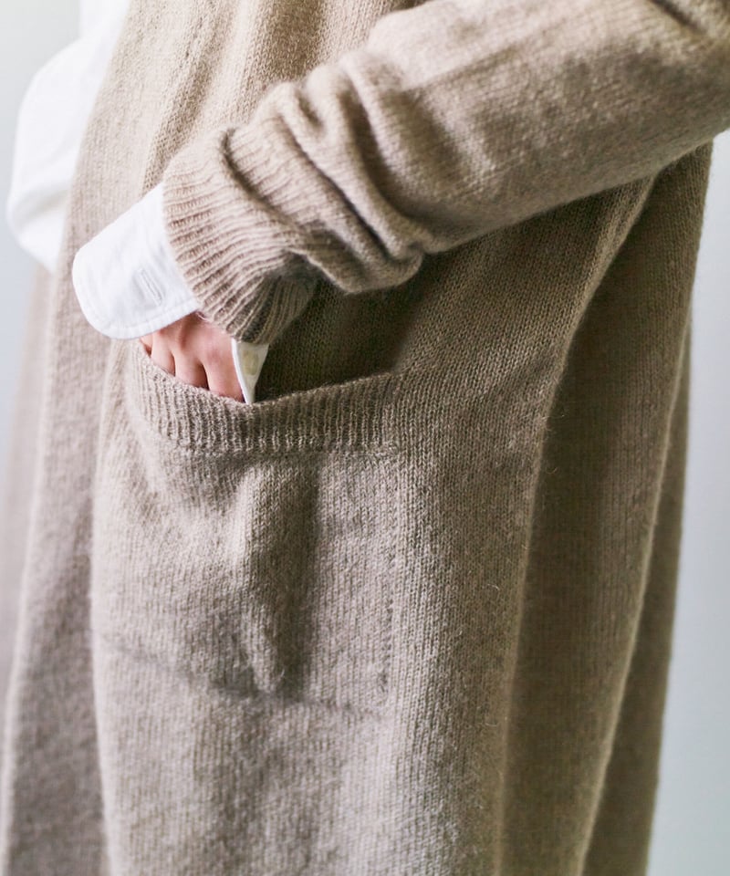 M-［medium］モヘアロングカーディガン Amber / ベージュ | days