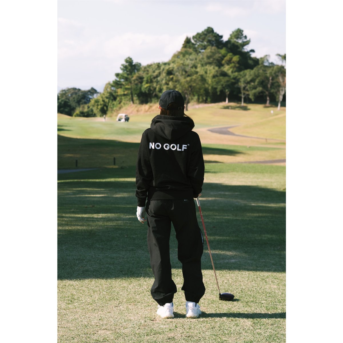 NO GOLF ZIP HOODIE - Black | CLUBHAUS | クラブハウス