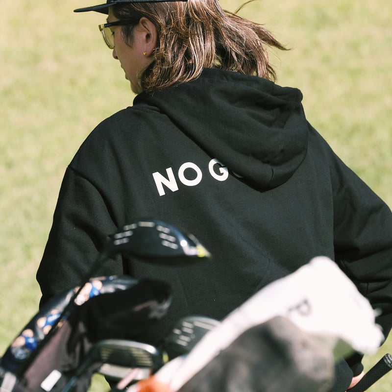 NO GOLF ZIP HOODIE - Black | CLUBHAUS | クラブハウス