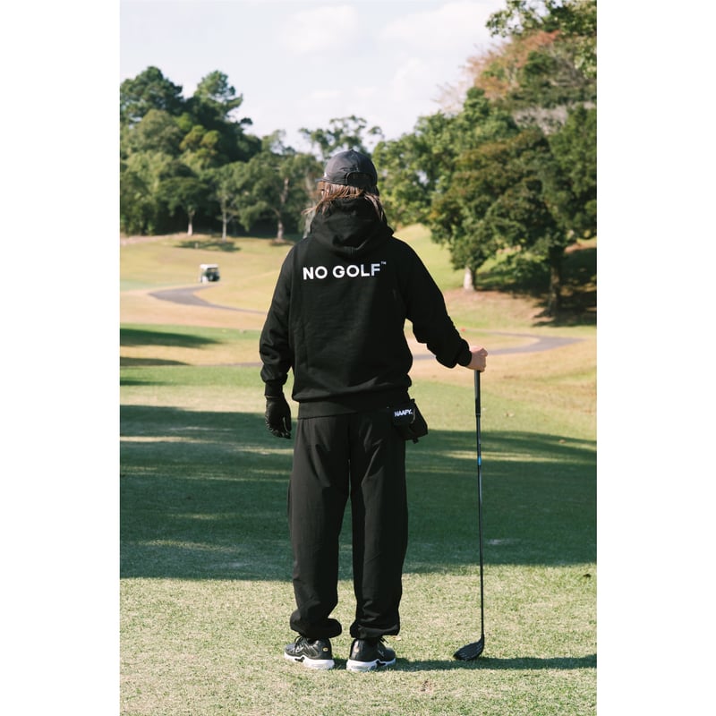 NO GOLF ZIP HOODIE - Black | CLUBHAUS | クラブハウス