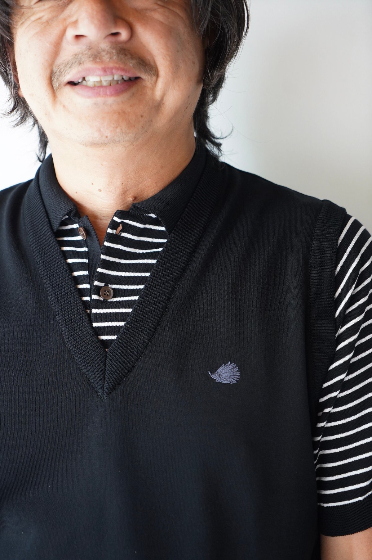 CLUBHAUS Fake layered Vest + Polo '25 - Black/B