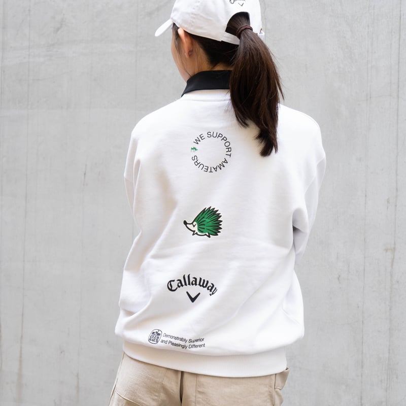 Callaway + CLUBHAUS Crewneck Sweat - White | CL