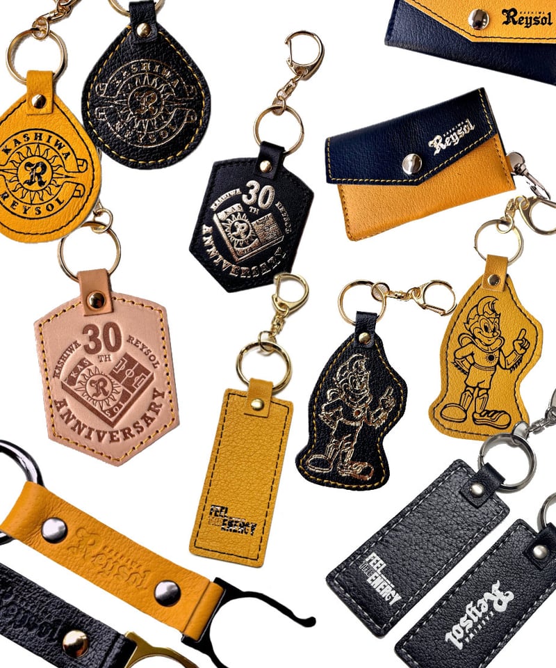 柏レイソル×柏レザー レイソルコラボ メッセージキーホルダー | Harito