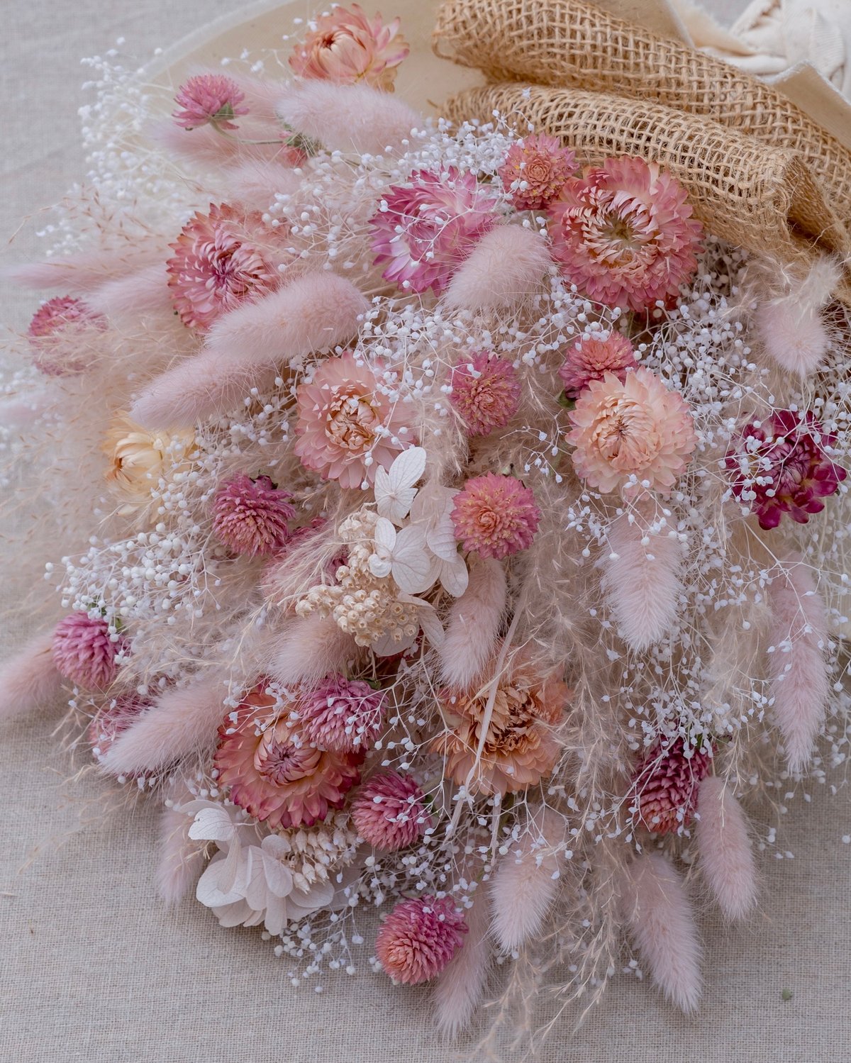 ドライフラワースワッグCピンク系 | ドライフラワーと、うつわと暮らし