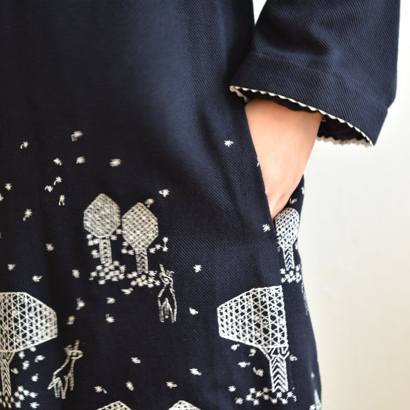 ミナペルホネン 21AW 】ZA3309P mori no hoshi “ワンピース” /