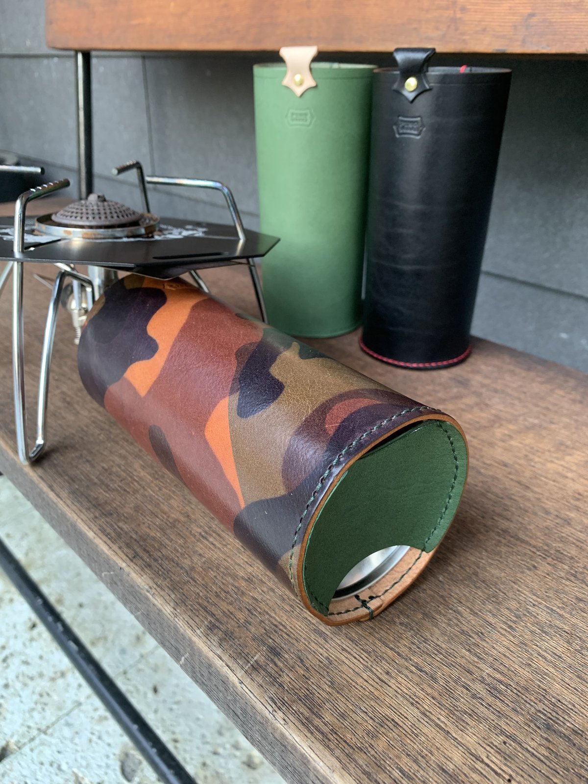 PINOWORKS CB缶レザージャケット カバー | アウトドアモンスターTEABOY