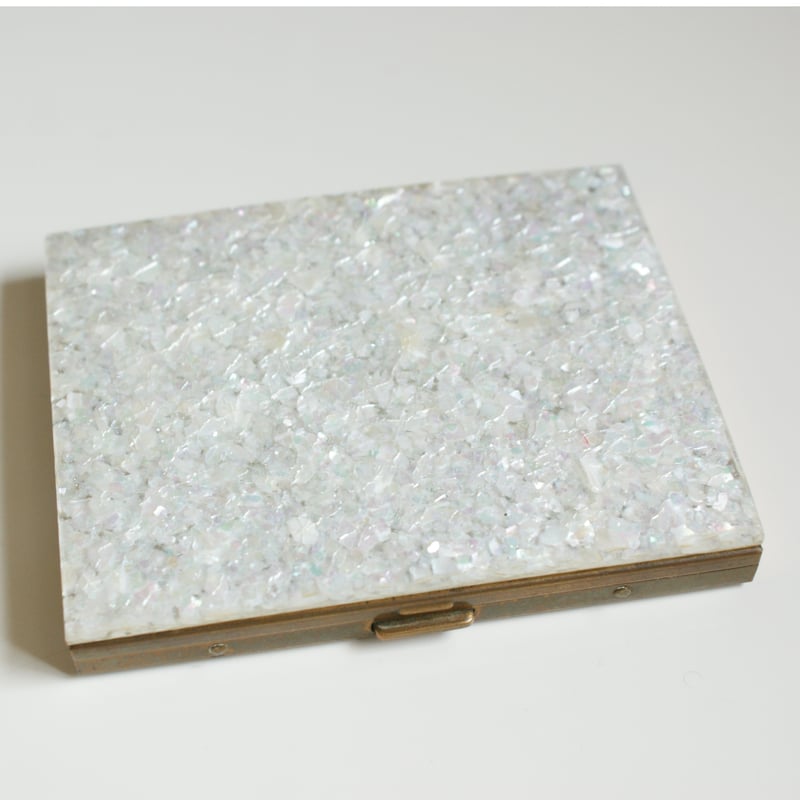 シェル マザーオブパール 白蝶貝 ルーサイト シガレットケース 名刺