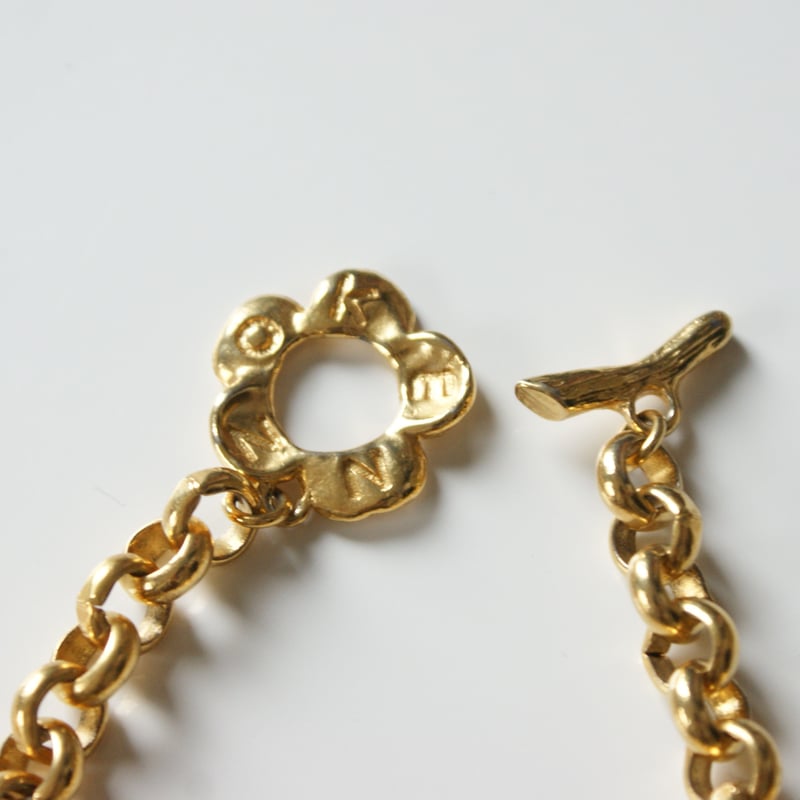 KENZOケンゾー アネモネ フラワー マット ゴールド ブレスレット