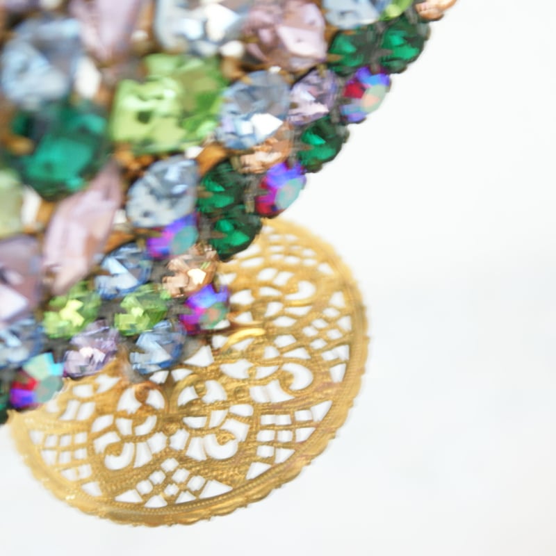 チェコガラス ラインストーン クリスマスツリー / ヴィンテージ