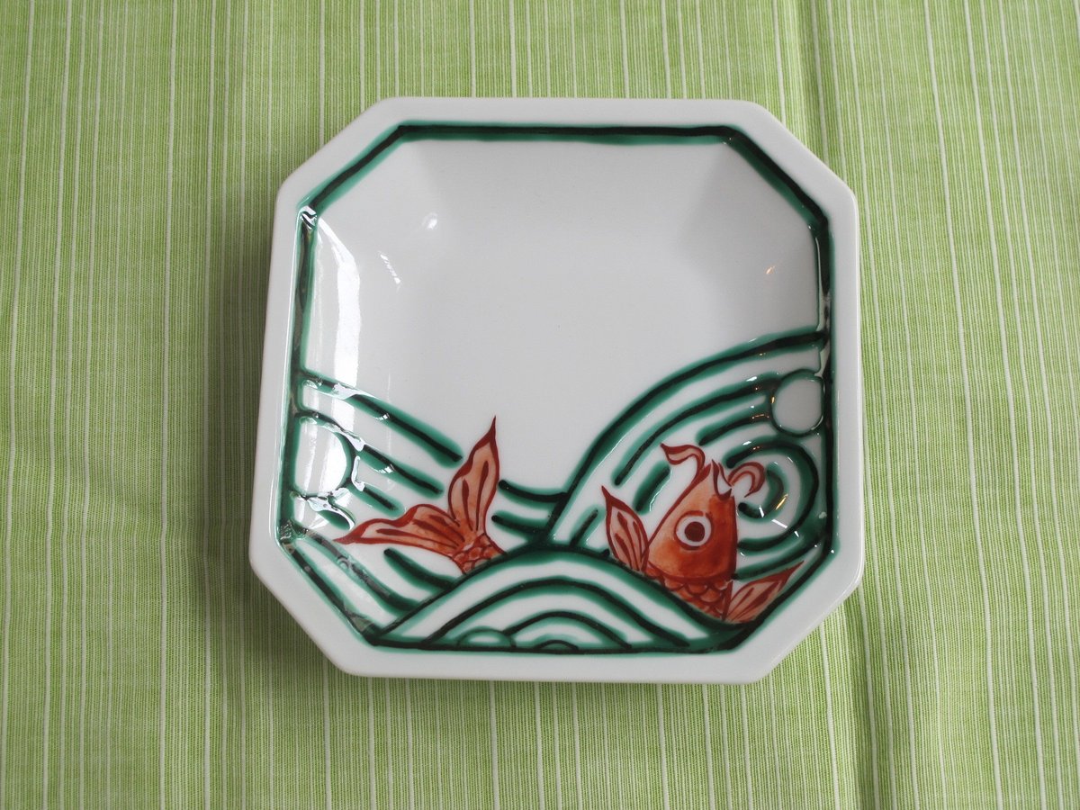 痴陶人（伊万里陶苑） 遊鯉紋銘々皿 | 肥前陶磁ギャラリー妻傳 gallery