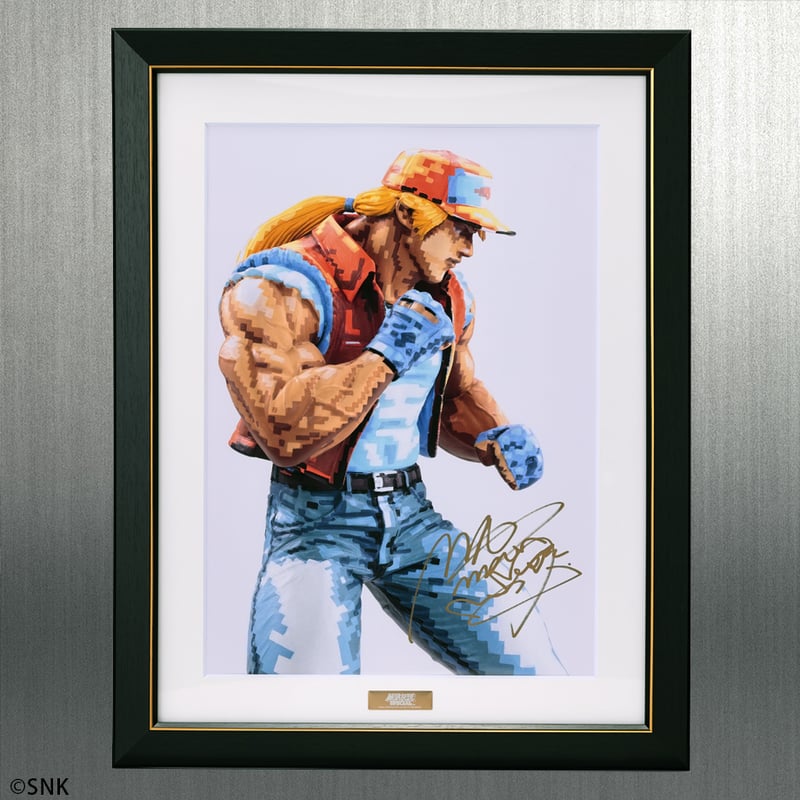 大迫力！A3ファインアート額装（ドット絵彩色テリー・ボガード