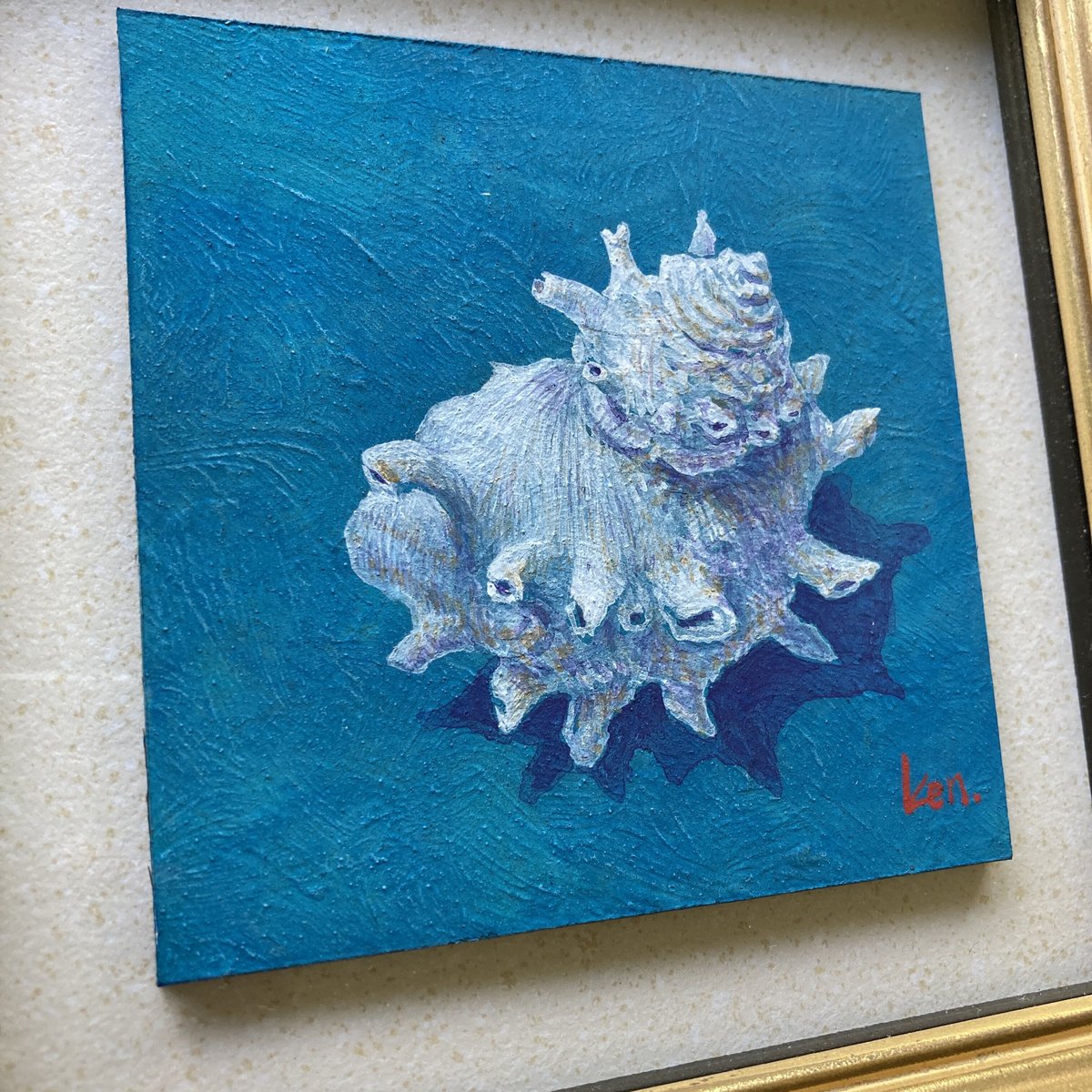 さざえ」板絵テンペラ画 | ようこそ！ アトリエ・ルネッサンス