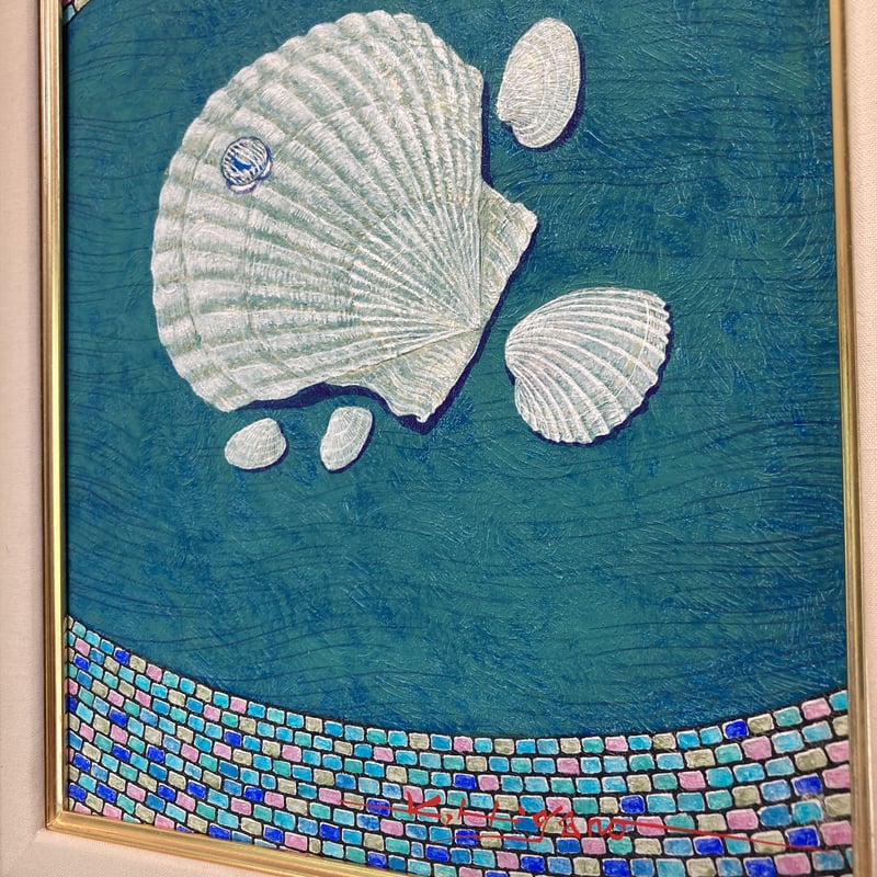 浜辺のかたち」4号テンペラ画 | ようこそ！ アトリエ・ルネッサンス