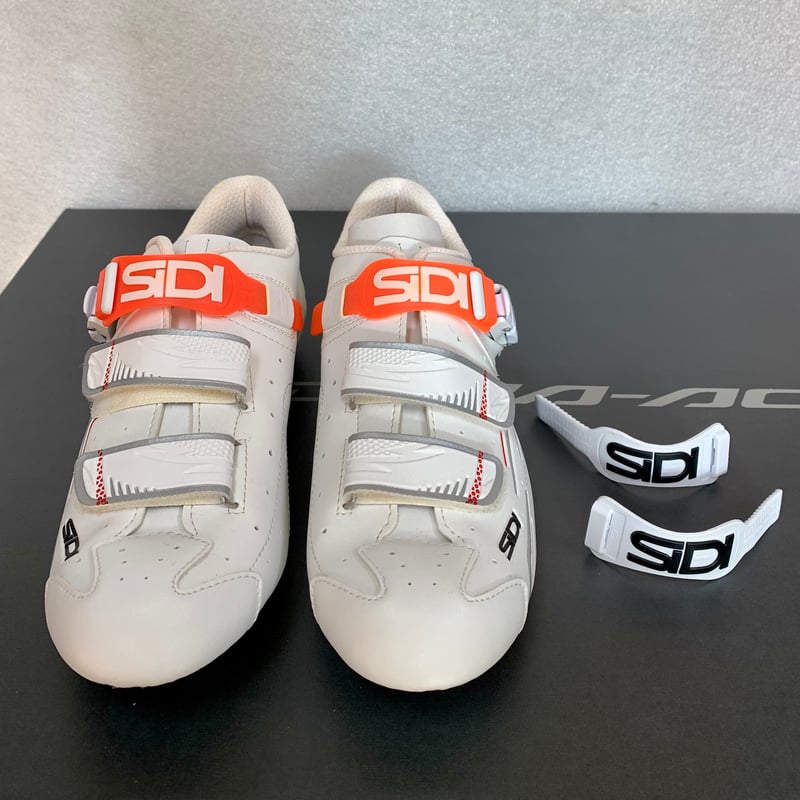 特別限定】SIDI シューズ LEVEL ホワイト/ホワイト 42サイズ ベルト2