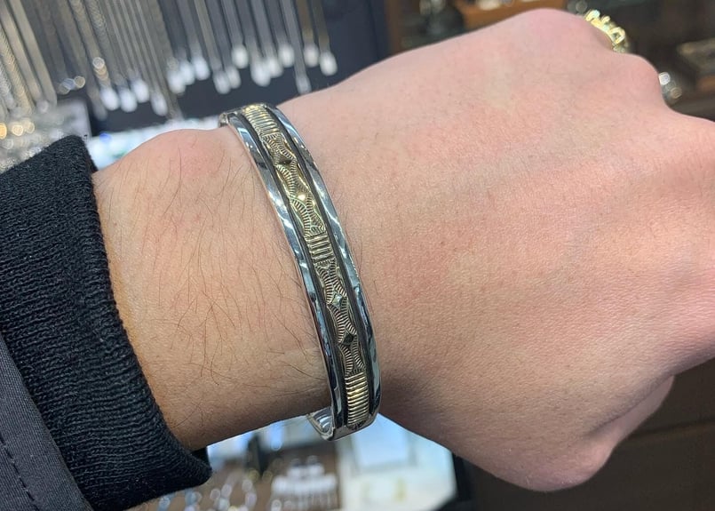 BruceMorgan(ブルースモーガン)14金コンビバングル | Royal Sweets(