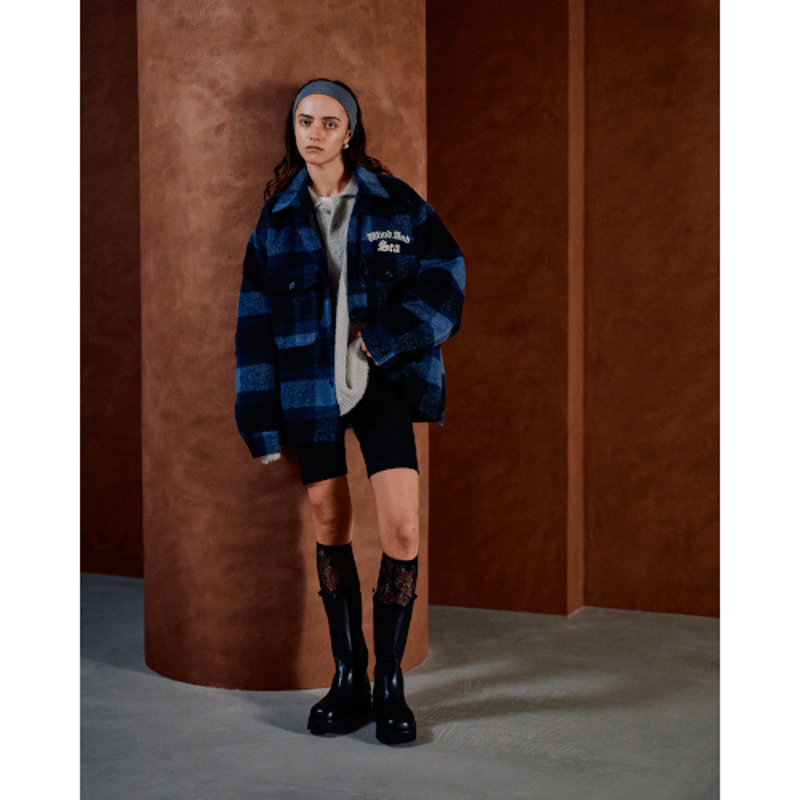 WIND AND SEA / Shaggy Plaid Shirt Jacket | KNOW