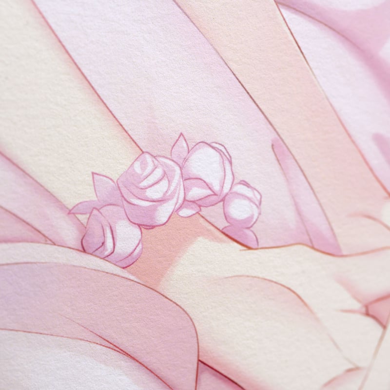 複製原画 / ILFORD社認定RGBジークレー印刷 A3＋サイズ 「花風に舞う