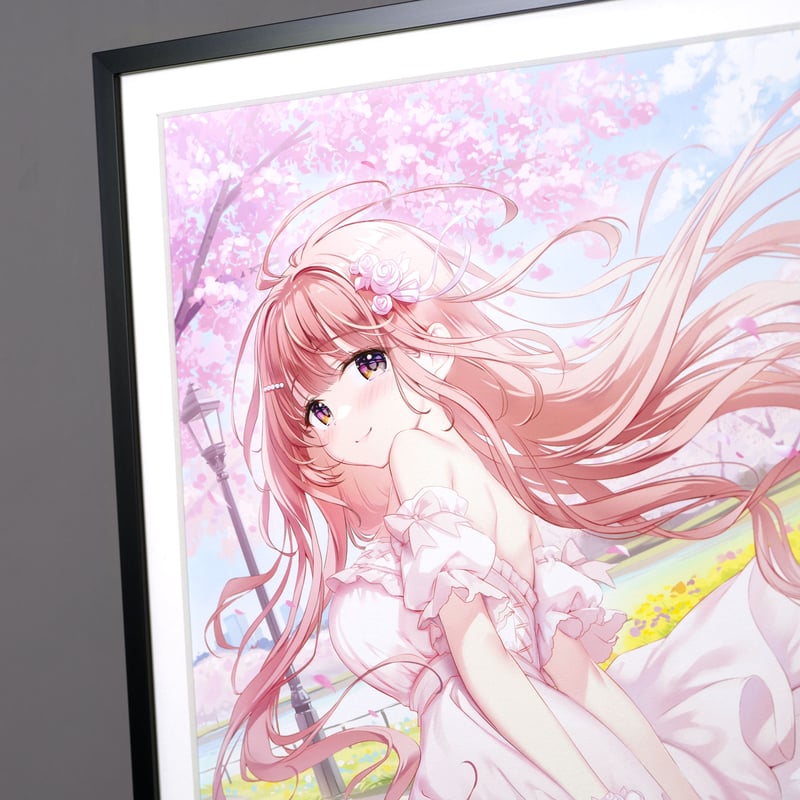 複製原画 / ILFORD社認定RGBジークレー印刷 A3＋サイズ 「花風に舞う