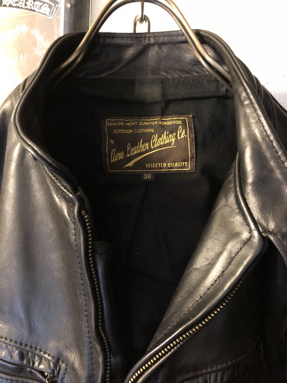 超目玉極上茶芯タイトフィットシングルライダース》Aero Leather