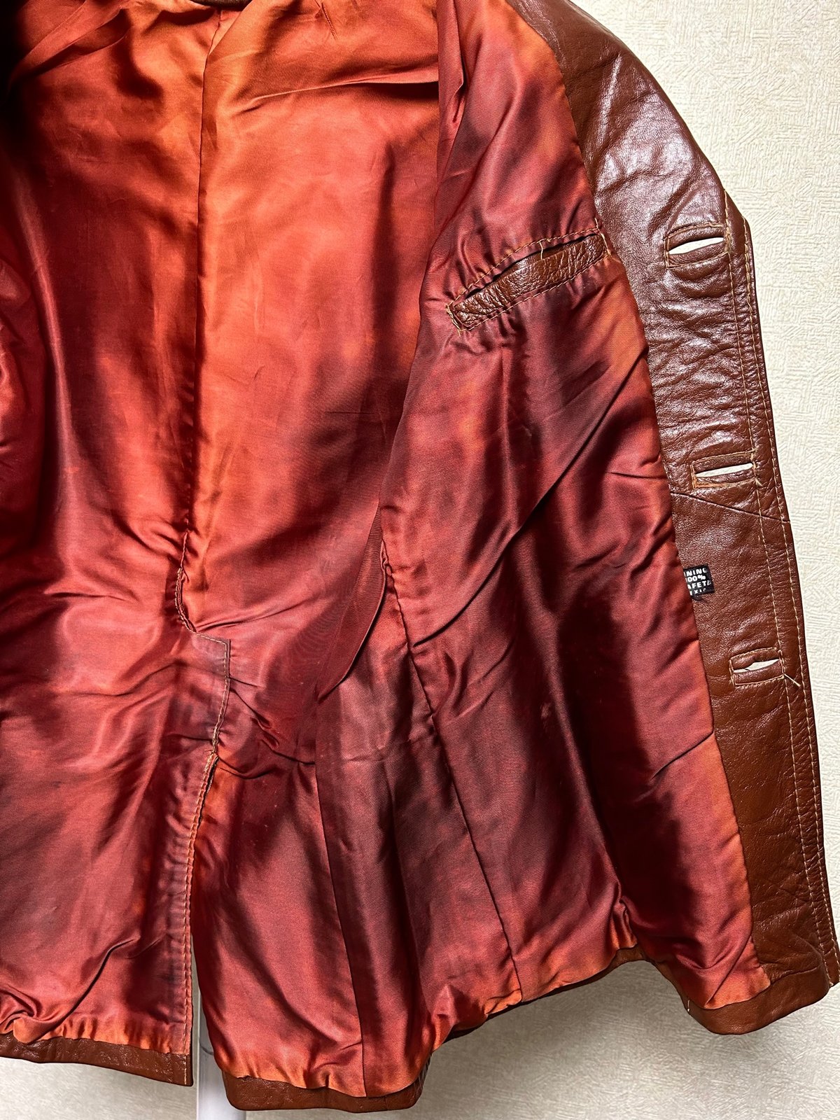 セブンティーズMEXICO製レザージャケット〉 70年代MEXICO製テーラード