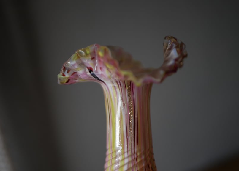 クリシー 花瓶 フラワーベース ピンクベース フランスヴィンテージ