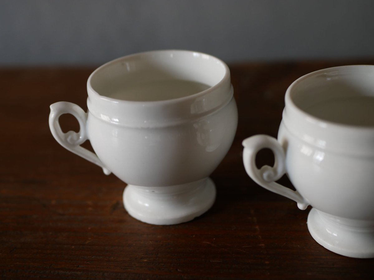 古い白のカップ フランス アンティーク | mamantique