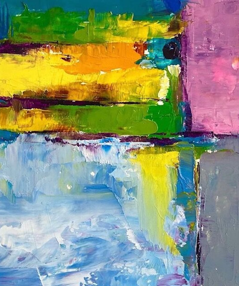 油彩 色遊び抽象 森田和昌 | nuancebeans