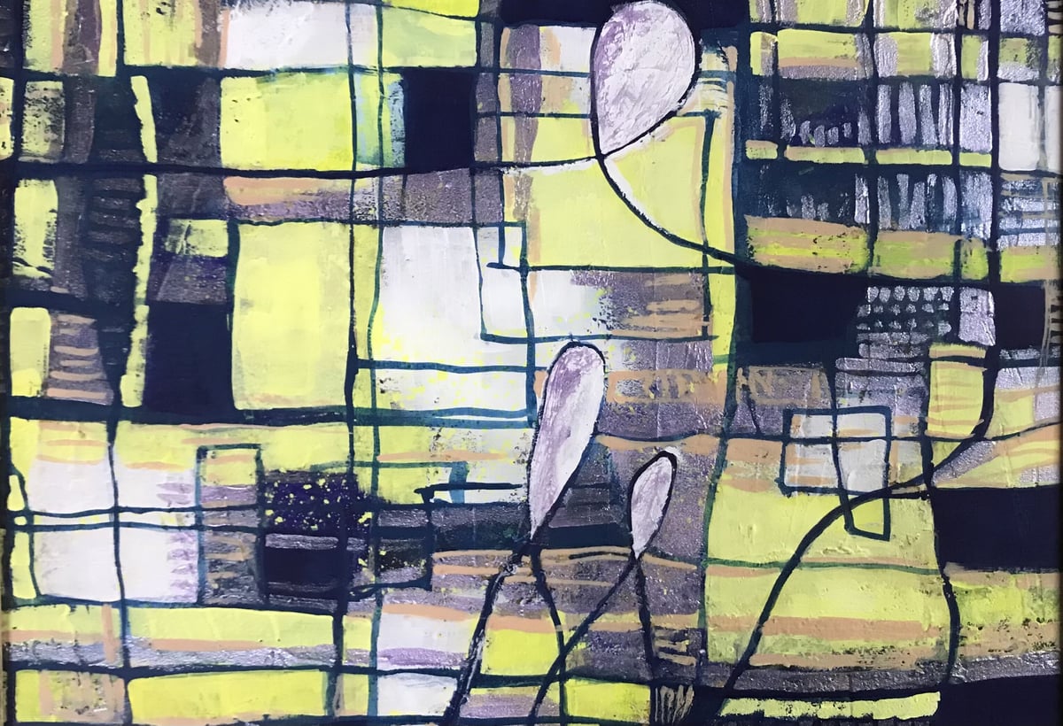 アクリル抽象画 この道具で香りの道をつくるんだ | nuancebeans