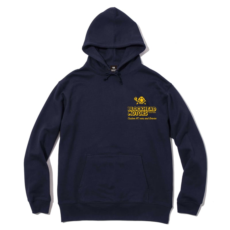 スタンダードパーカー（ネイビー／イエロー） | BLOCKHEAD MOTORS