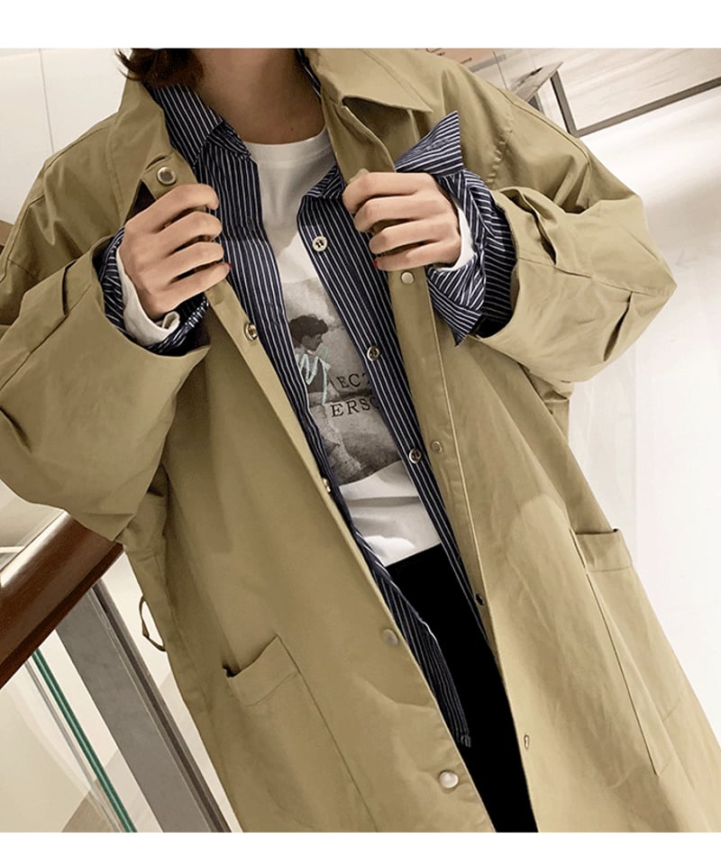 予約販売】 オーバーサイズ ステンカラーコート | KISHIKA