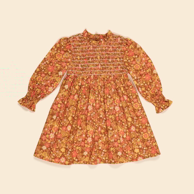 Apolina 】MIA DRESS - AUTUMN HARVEST FLORAL |