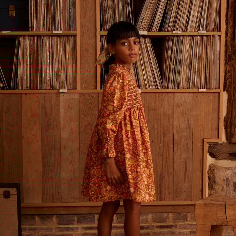 Apolina 】MIA DRESS - AUTUMN HARVEST FLORAL |