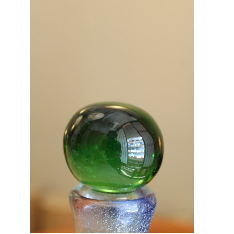 ≪送料無料≫オリジナル 沖縄 琉球ガラス 稲嶺盛吉氏 土紋ワイン