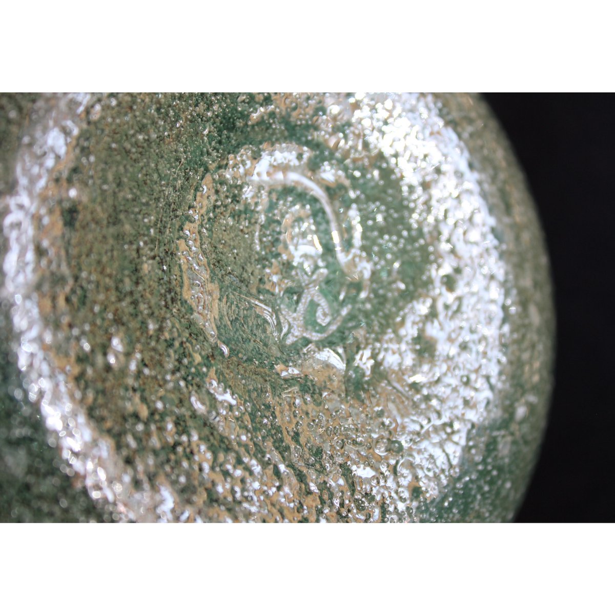 沖縄 琉球ガラス工房 虹 稲嶺盛吉氏 泡 ワインクーラー≪送料無料