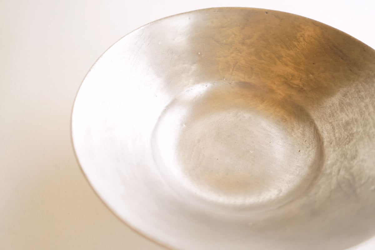 安藤雅信】銀彩ピューターイタリアボウルLM | ギャルリ百草 online store