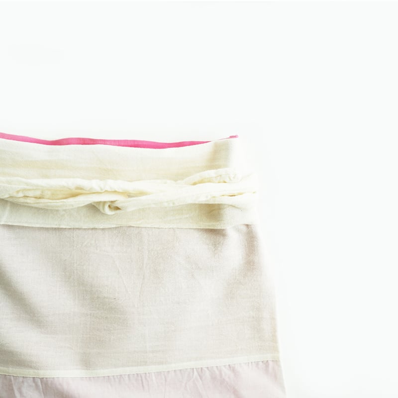 安藤明子】裾なめらかサロン オフホワイト/墨黒 | ギャルリ百草 online