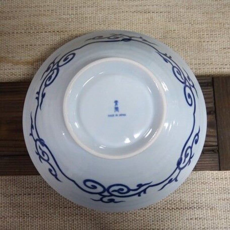 再入荷】古伊万里唐草大鉢 美濃焼 25.5x7.5cm 商品番号：bl-60718 | Mi