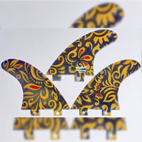 FCS トライフィン Mサイズ バティックフィン ハイビスカス | WJ WARES