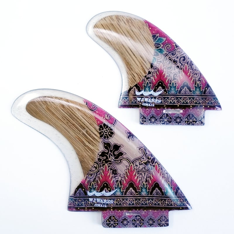 LOKBOX クワッドフィン Mサイズ バンブーバティック (オーダーメイド品