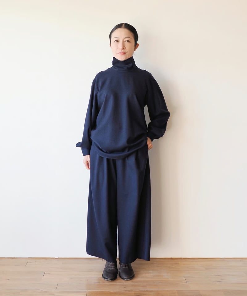 ✨TFW 49 ネイビー ハイネックシャツ TFW49 長袖ハイネックシャツ ゴルフウェア メンズ 秋冬用 白 黒 紺 M L