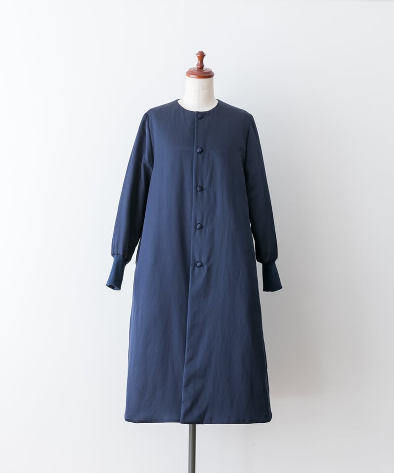 familiar ネイビー キルティングコート リバーシブルキルティングコート/ネイビー | Factelier (ファクトリエ)