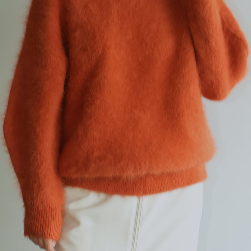 CLANE | BULKY SLEEVE ANGORA KNIT TOPS | ABIENTO