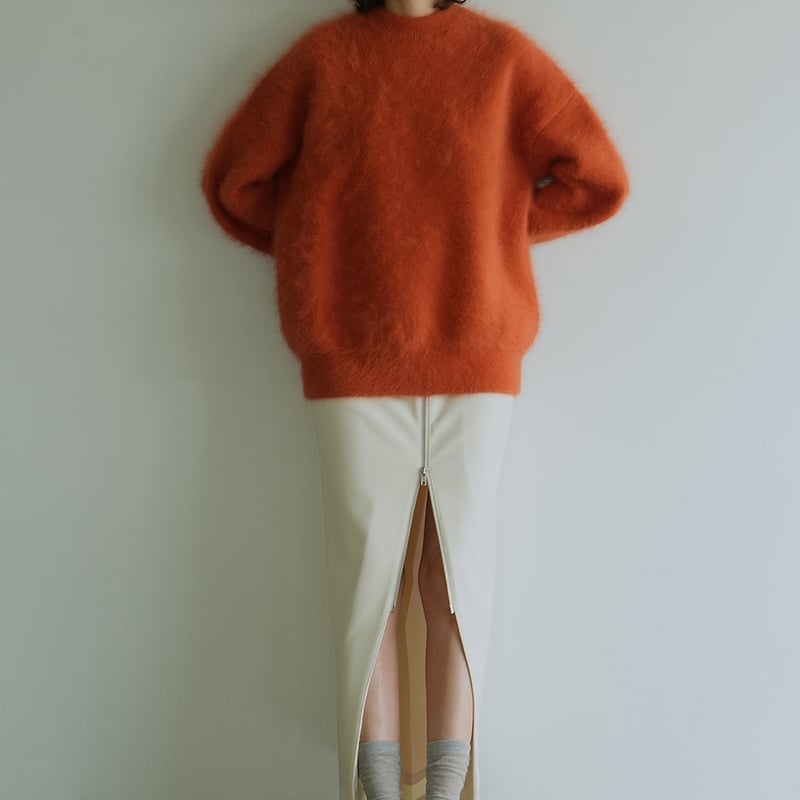 CLANE | BULKY SLEEVE ANGORA KNIT TOPS | ABIENTO