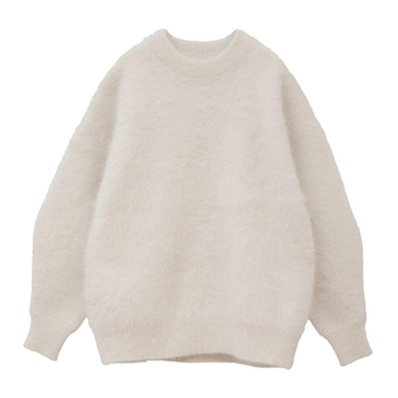 CLANE | BULKY SLEEVE ANGORA KNIT TOPS | ABIENTO