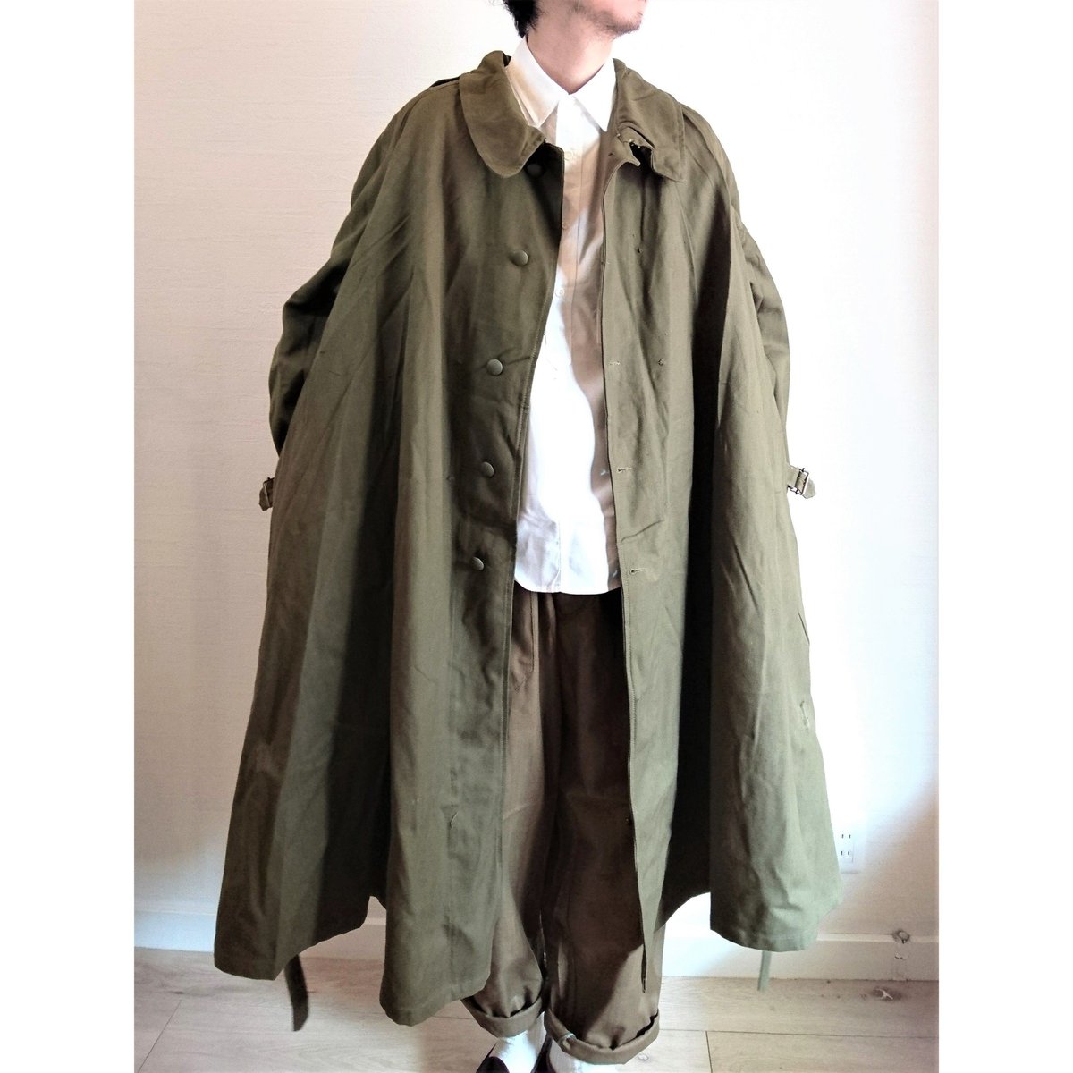 French Army M-35 MotorCycle Coat Deadstock】フラ