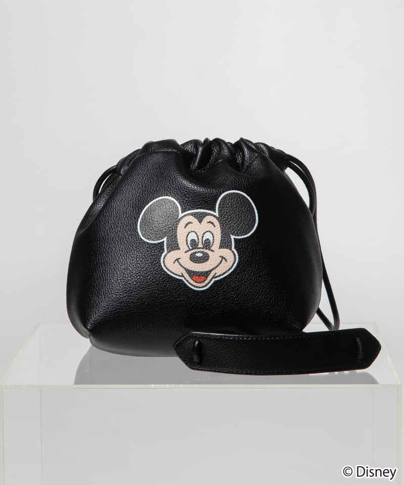 Disney / DRAWSTRING BAG(ミッキー)【WCJ-QU-115BLK01】